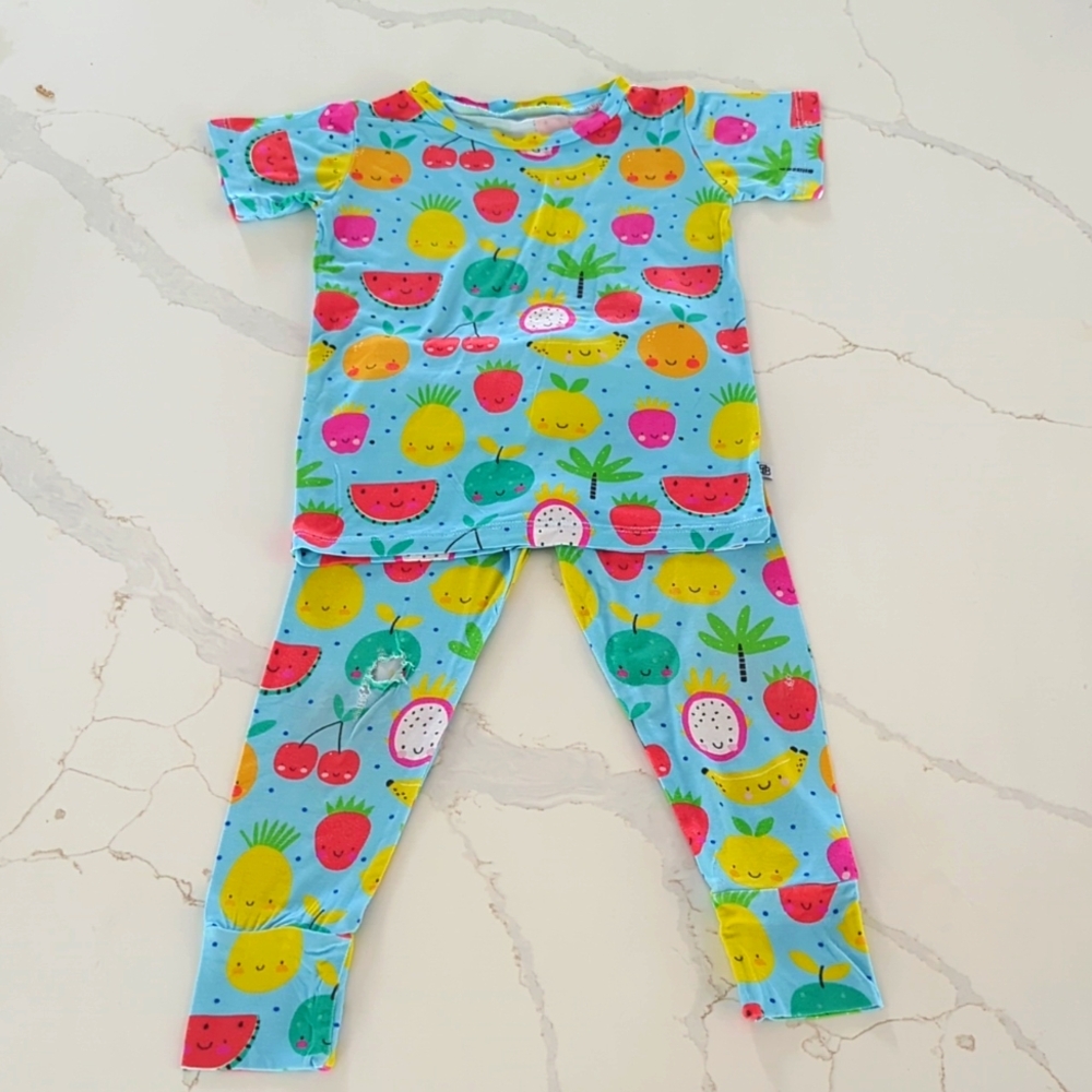 BUMS & ROSES (LITTLE BUM BUMS) PJs 2T - Picture 3 of 8